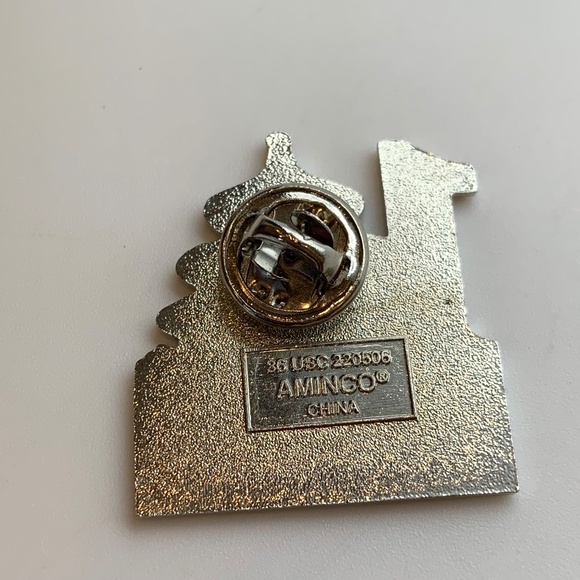 Olympic Games 2008 Countdown 8/8/07 One Year to Go USA AT&T Lapel Pin - Picture 5 of 9